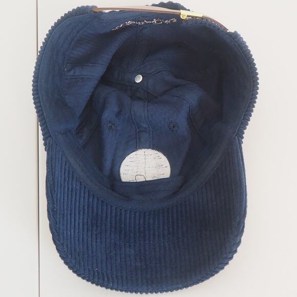 Disney Mickey Mouse Blue Corduroy Disney Parks Baseball Hat Adjustable Snap Back - Picture 7 of 10